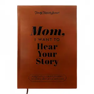 Leather Hardcover Journal; Mom, Share Your Life's Chapters With Me; Keepsake Memory Diary