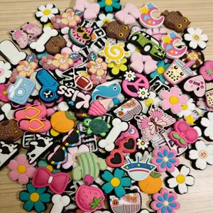 Random Cartoon Animal Theme Shoe Charm, 100pcs Funny Colorful Shoe Decoration, Cute Assorted Varieties Shoe Decoration for Women & Men Personalize Elegant