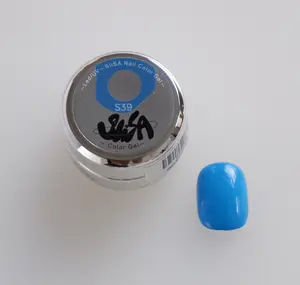 Bright Light Blue Potted Gel Nail Polish (S39) | One-Coat High Pigment Soft Gel | HEMA & TPO Free | SIiSA - Mellow Edit Exclusive