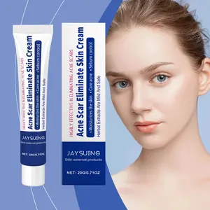 JAYSUING Bha Salicylic Acid Aloe Peppermint Extract Acne Cream Acne Spot Treatment Oil Control Pore Cleansing Fade Acne Marks Gentle Facial Care