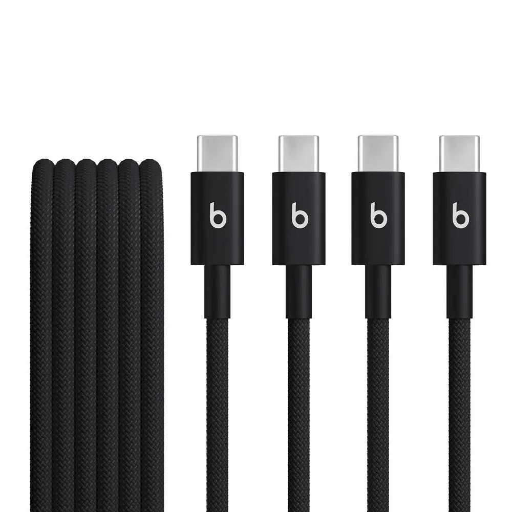 Beats USB-C to USB-C Woven Cables (1.5 m) - Bolt Black (2pk) Beats USB-C to USB-C Woven Cables (1.5 m) - Bolt Black (2pk)