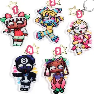 Dandy’s world Toons acrylics keychain | Cosmo | Yatta | Toodles | Bassie | Glisten |