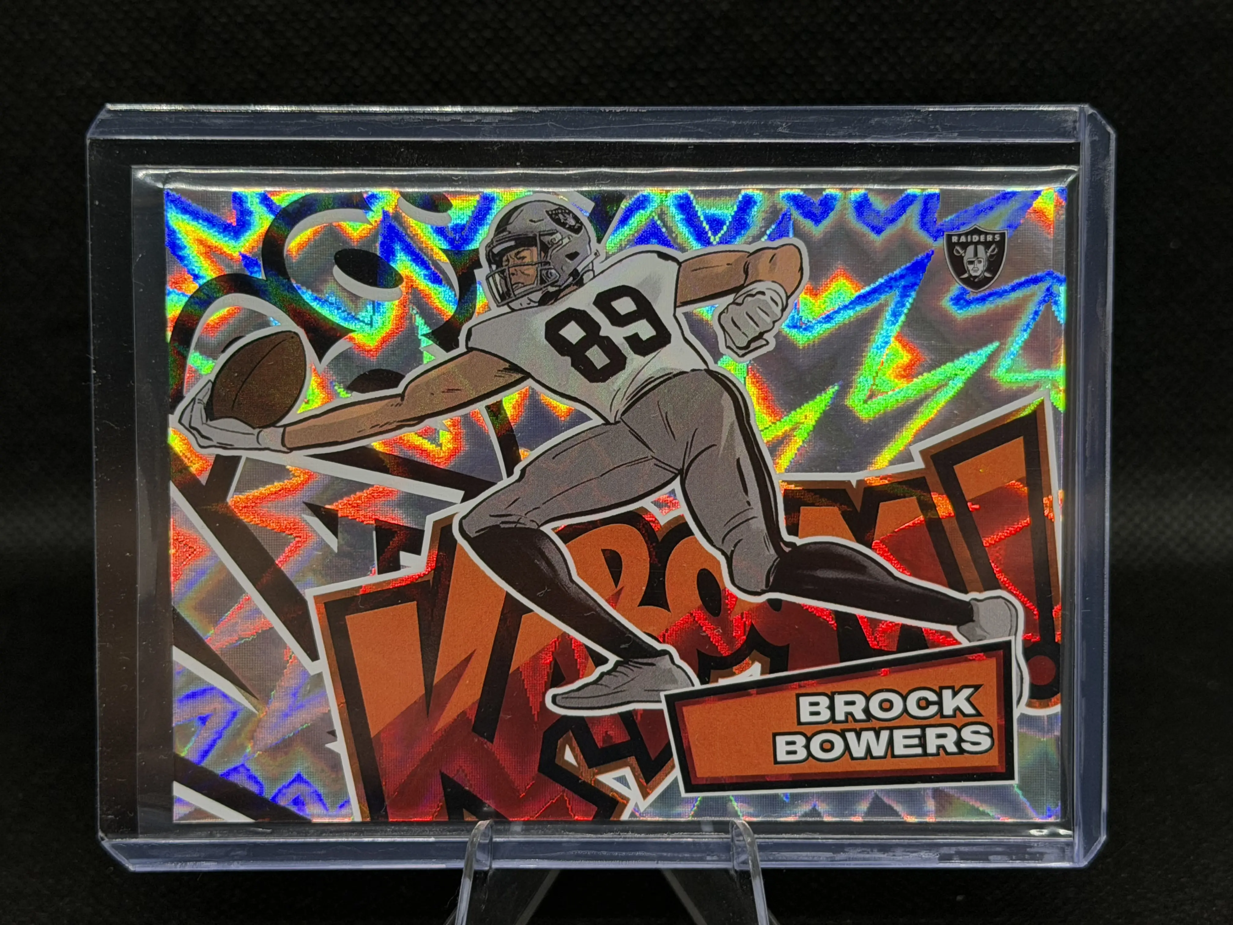 2025 Panini Absolute Raw Sports Single Card, Brock Bowers Kaboom Collectible Sports Trading Card