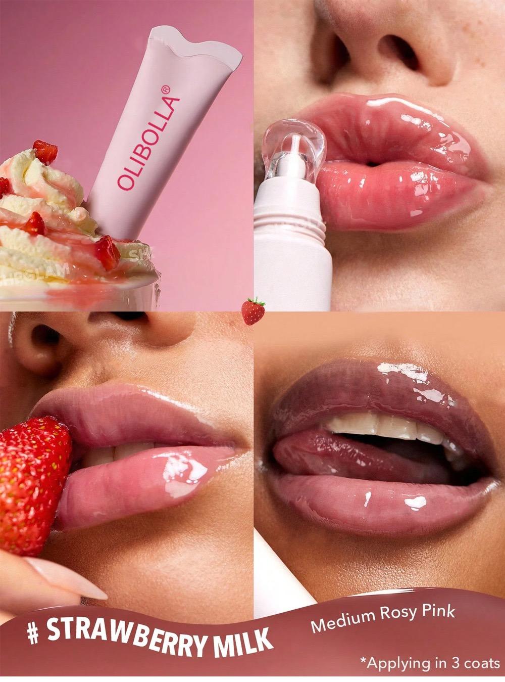 Peptide Lip Tint - Glossy Lip Care Hydrating Treatment, Lip Moisturizer, Long-lasting Lip Lifter Gloss, Juicy Bomb Lip Gloss