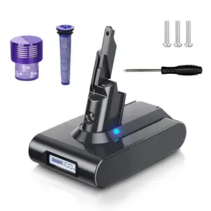 21.6V 7000mAh V7 Battery Replacement with LED Display – Compatible with V7 Animal, Motorhead, Trigger, SV11, 229687, 225403 – Higher Capacity & Smart Display