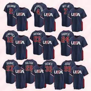 Men's Professional Team USA Baseball Jersey | World Baseball Jersey Stitched T-Shirt