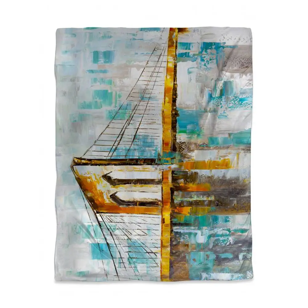 Begin Home Decor 3817-HWCT-CI214 Twin Size Industrial Brown Brooklyn Bridge Duvet Cover - Home Decor