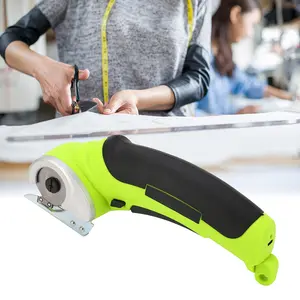 Handheld Electric Scissors - 240RPM Cordless Fabric Cutter for Carpet, Sponge, Light Green