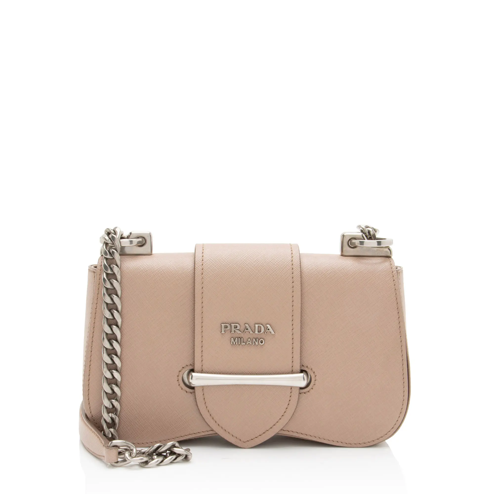 Pre-owned PRADA Leather Crossbody Bags Saffiano Lux Sidonie Shoulder Bag