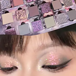 HERORANGE Anime Flower Fairy 21-Color Eyeshadow Palette | Sparkling Shimmer, Matte & Metallic!  Beginner-Frie ！ndly, No Fallout & Long-Lasting. Easy Removal. The Perfect  Makeup Gift Set for Teens! cosmetic eyeshadow palette ！ Evening