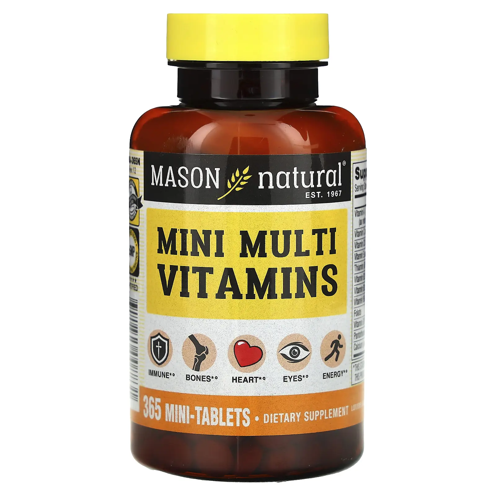 Mason Natural Mini Multi Vitamins, 365 Mini-Tablets