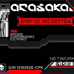 Cyberpunk Corpo Gonk Clans and Gangs Themed he Ultimate Rectangle Sticker for Anywhere & Anything  Minimal Tech Style | Waterproof | Perfect Fit for Laptops & Accessories  with Akasaka and All Access Designs