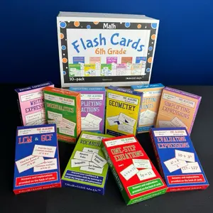 6th Grade 10-Pack Flashcards Courtside Math