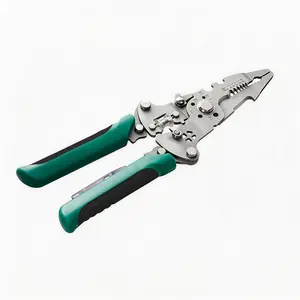 14-in-1 Wire Stripping Pliers 2026 Rechargeable Tool with Voltage Tester Alarms Detectable 12-250V Heavy-Duty Electrical Pliers Wire Cutters for Professional Home Use Green It can also be used as a holiday gift.