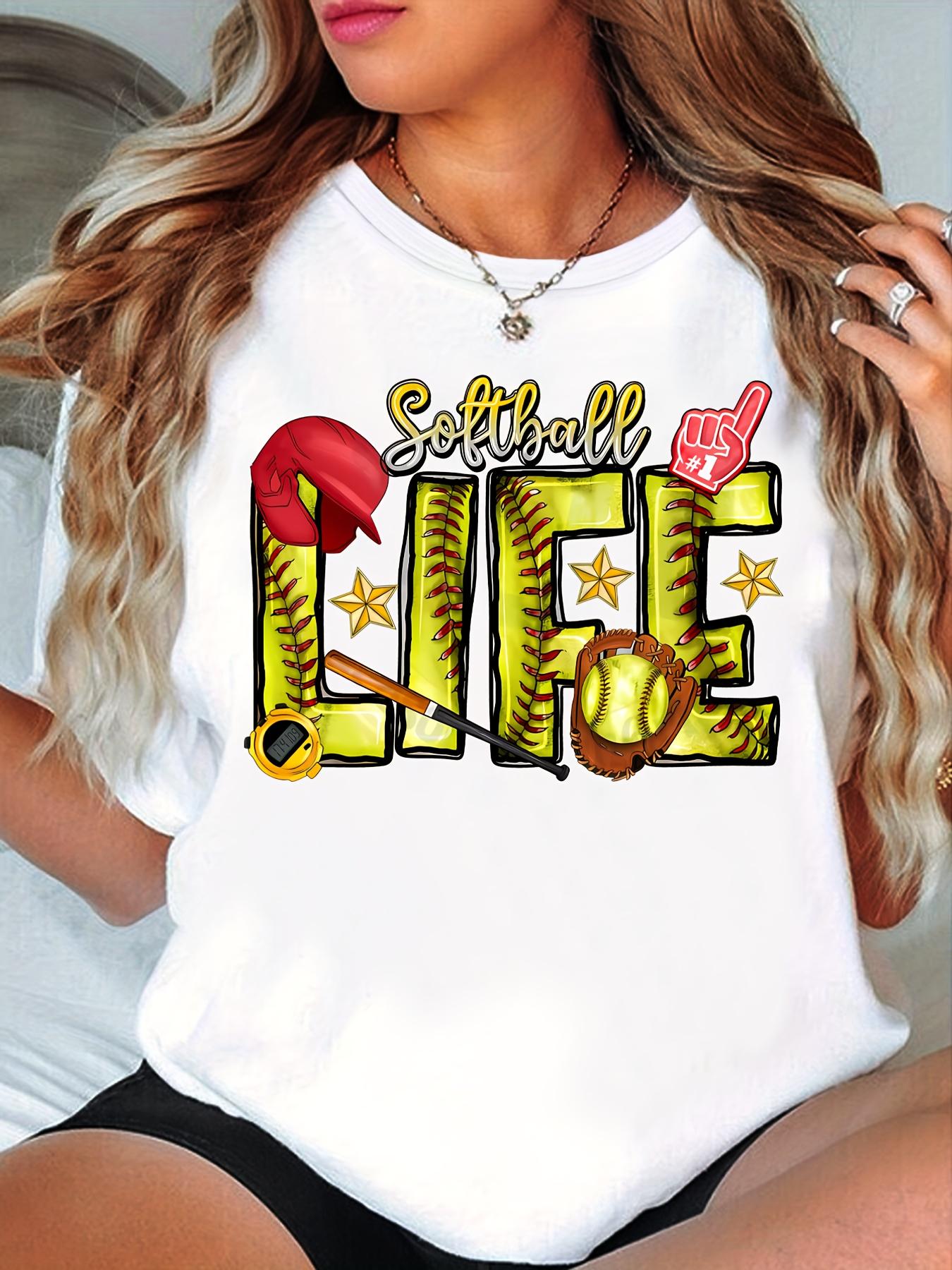 Softball Lifestyle Graphic Tee, Game Day Shirt, T-Shirt for Softball Players' Families