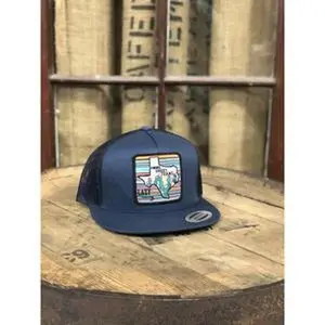 Lazy J Ranch Wear Navy & Navy 4" Home Sweet Texas Cap Hat -  NAVY4HST