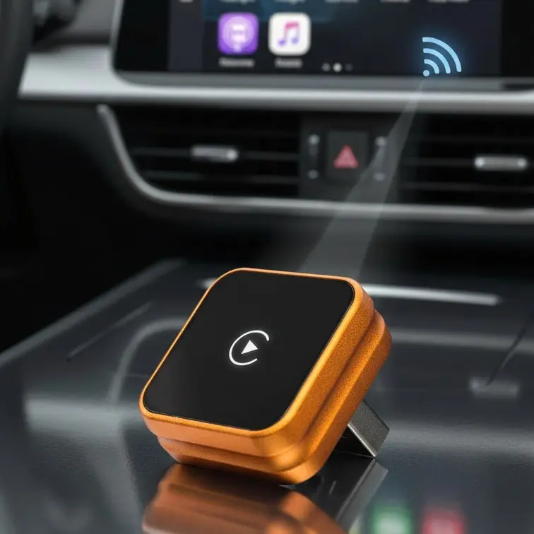 Wireless CarPlay Adapter for iPhone, Convert Wired CarPlay to Wireless, Plug & Play, Fast Auto Connect, No Delay CarPlay Dongle