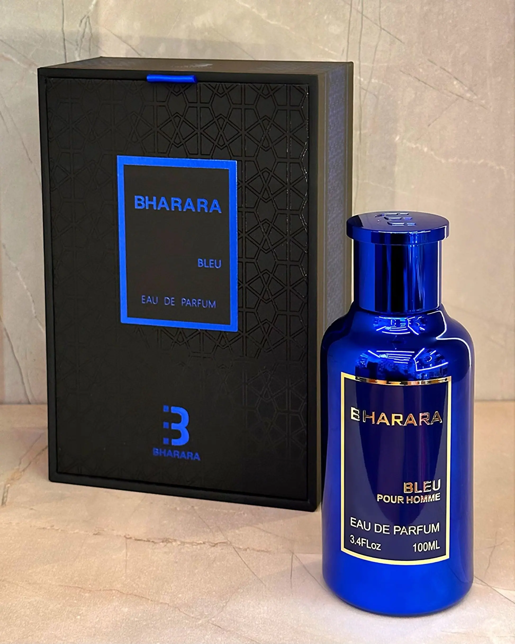 Bharara Bleu Eau De Parfum Spray 100ml for Men Long Lasting Scents Fragrance Intense