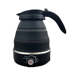 Portable electric kettle, foldable. Besides being compact and storable, it functions just like your everyday one—boiling water, perfect for kitchen use.