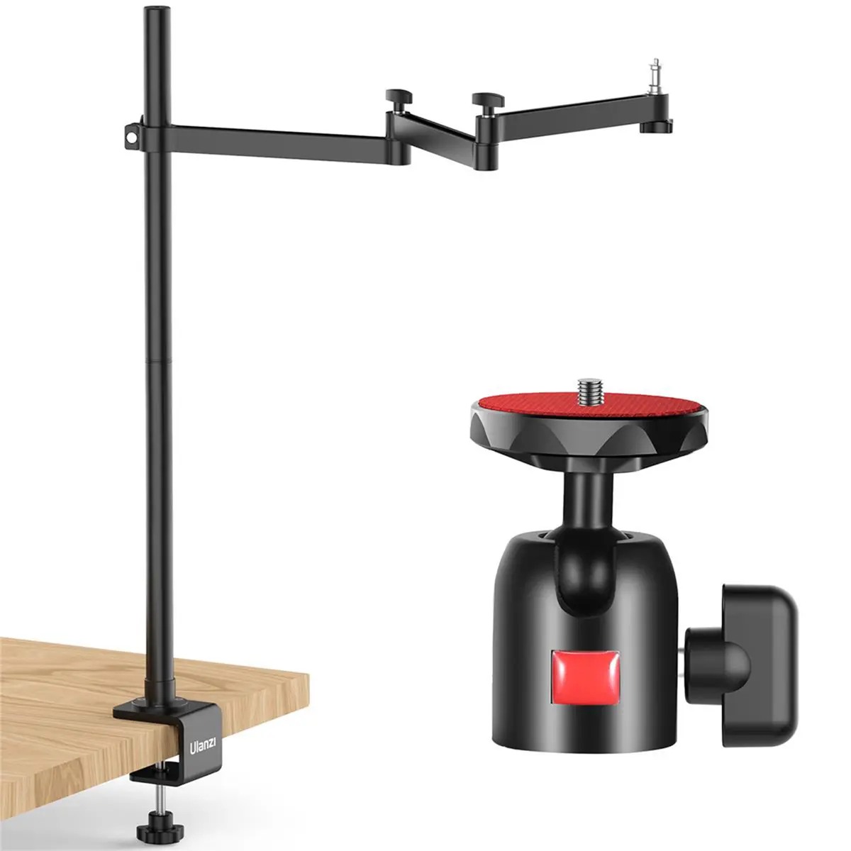 Ulanzi Table-Top Overhead Video Stand with Articulating Arm, Camera Accessories for Cameras & Phones