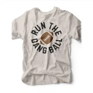 Run the Dang Ball Game Day T-Shirt Sweatshirt Hoodie - Game Day Football shirt Casual Round Neck