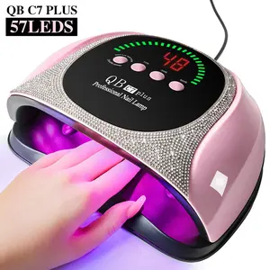 UV LED Nail Lamp, C7 Wireless Gel Polish UV Light, Diamond Professional Nail Lamp, 4 Timer Settings, Auto Sensor, Valentine's Gift