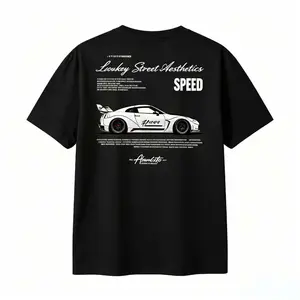 "SPEED" JDM GTR Back Print Graphic T-Shirt | Vintage JDM "Loukey Street Aesthetics" Sports Car Casual Graphic Shirt