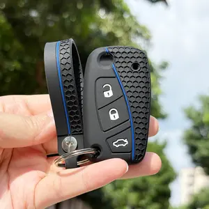 Silicone keychain cover for car keys — compatible with Fiat Panda, Grande Punto, Stilo, Strada, Doblo, Bravo, Ducato.