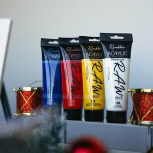 RAW Art Acrylic Paints Primaries Bundle for Artists