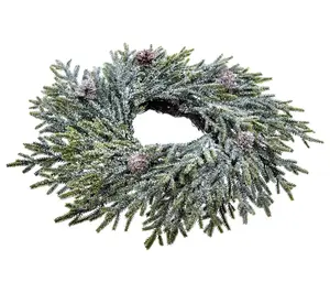 12" Frosted Mini Candle Ringby Valerie 12" Frosted Mini Candle Ringby Valerie