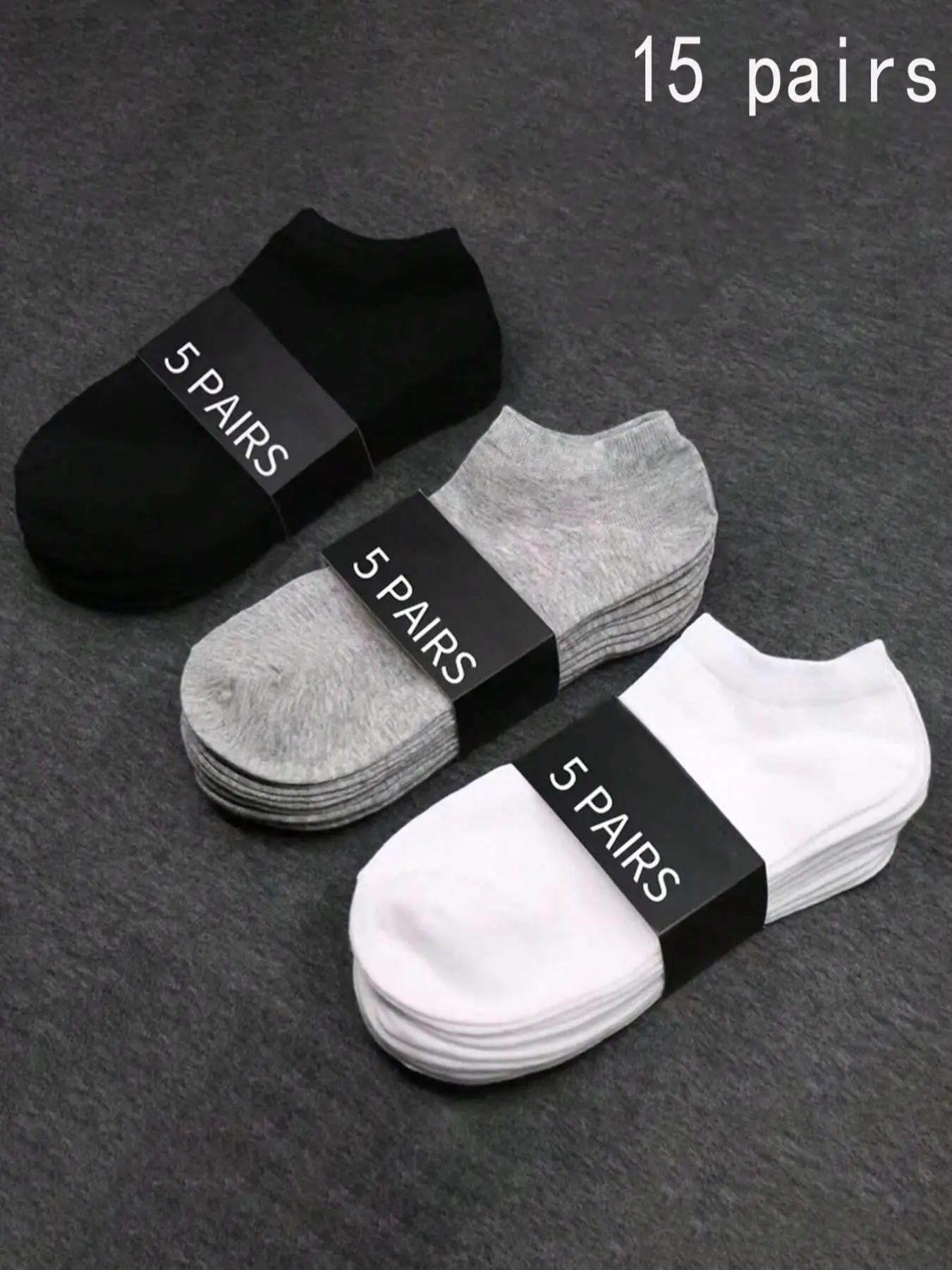 Men's Solid Color Ankle Socks, Plain Casual Simple Comfy Breathable Low Cut Socks, Socks for Men, Socks for Summer, Socks Set, Menswear, Casual Daily