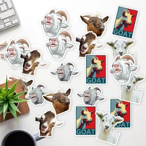 Stickers Pack 20 Pcs Funny Laptop Luggage Vinyl Goat Bumper Waterproof Aesthetic Car Guitar Colorful Water Skateboard Bottle Bike