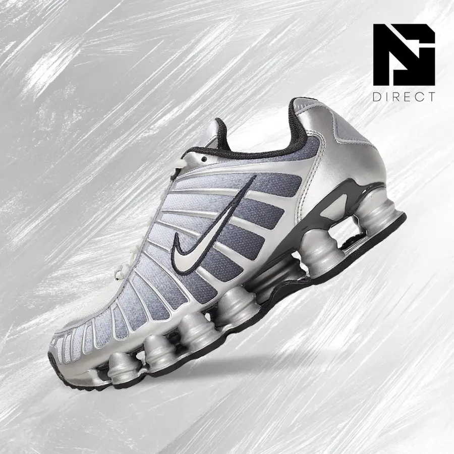 Nike Shox TL Metallic Silver– Men's Lifestyle Sneakers – Shoes For Man -Vintage-Spring & Summer-Inspired Running Shoes, Shock-Absorbing Comfort, Gym To Streetwear Casual Wear-back to school–IH4466 095