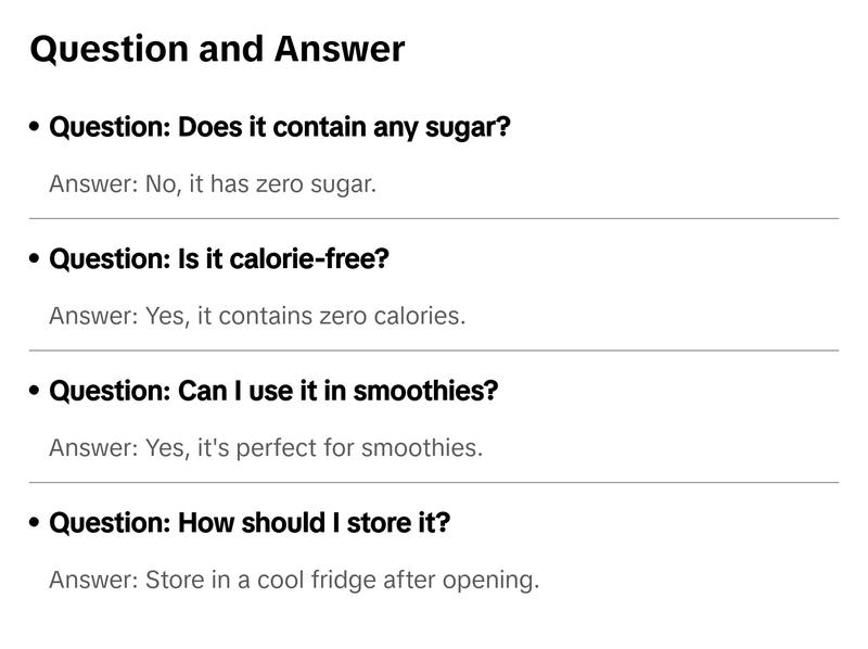 Mrs. Taste Cookies and Cream Sweet Flavor - No Sugar, Zero Calories, Zero Sodium, Ideal for Smoothies, Shakes, and More