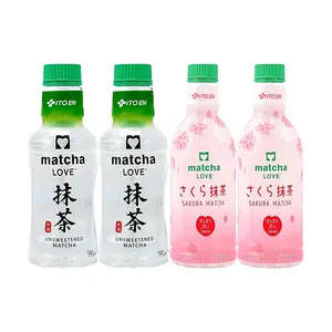 ITO EN Matcha Love Matcha + Sakura Combo 35.17 fl oz - Japanese Green Tea Drink, 4 Pack, 0 Sugar, 2 Flavors