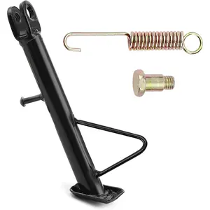 Dirt Bike Stand,Motorcycle Kickstand, Scooter Mopeds Side Stand in Iron Material Compatible with Most Dirt Pit Bike Scooter Mini Bike, Height of 18.9cm Above Ground
