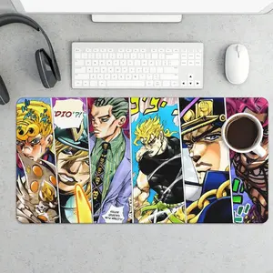 Anime Adventure Gaming Mouse Pad with Dio and Chains Design for Smooth Mouse Movements and Precise Clicks Ideal for Gaming Enthusiasts No Warranty