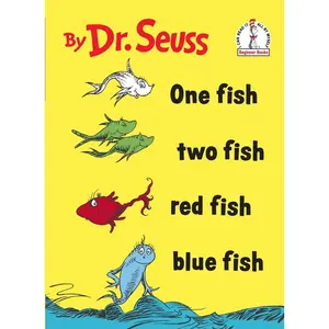 USED-One Fish Two Fish Red Fish Blue Fish by Dr Seuss (Library Binding)