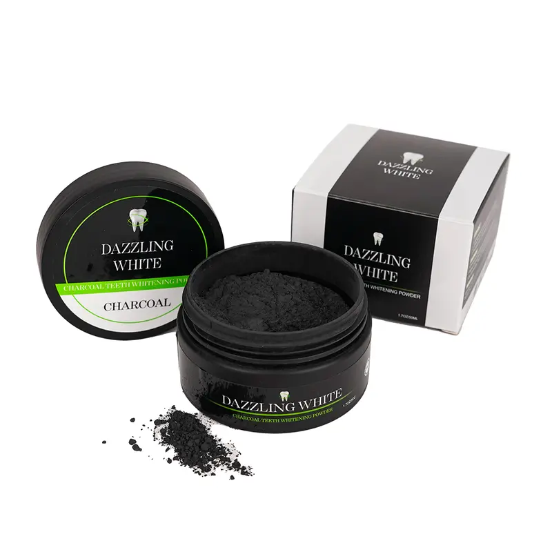 Tooth powder, whitening tooth powder, activated carbon whitening tooth powder, cleaning between teeth, whitening teeth powder, with toothpaste whitening effect is better Oral Brush Charcoal Toothbrush
