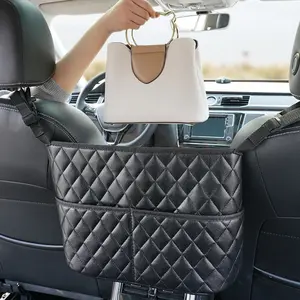 Car Seat Back Storage Bag, Waterproof Double Layer Car Seat Back Organizer, Large Capacity Storage Bag with Mesh Pocket, Easy To Take Design, Car Interior Accessory