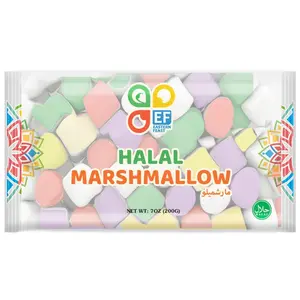 Eastern Feast Colored Halal Marshmallows 7oz (200g) | Fluffy Halal Certified Candy in Fun Assorted Colors Perfect for Parties Baking & Gifting | 1, 3 & 10 Pack