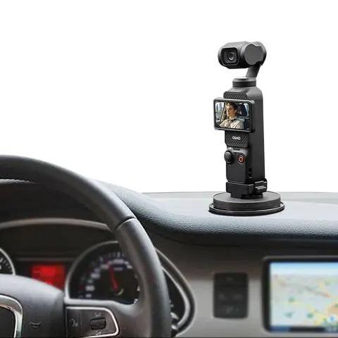 for Dji Pocket 3/4 Magnetic Extension Adapter Stand, Car Vacuum Desk Base Accessory, Magnetic Holder, Compatible with Dji Pocket 3/4, Magnetic Mounting
