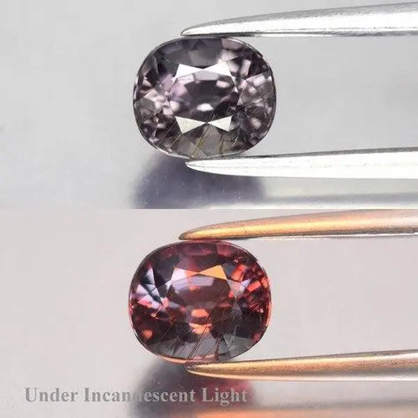 1.25ct ETW Earth-Mined Color Change Garnet – Cushion Cut, Unheated