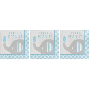 Luncheon Napkins, 6 1/2" x 6 1/2", Blue (Pack of 3)