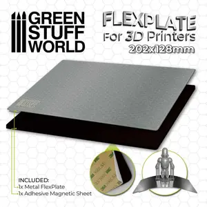 Green Stuff World for Models and Miniatures Flexplate For 3d Printers - 202x128mm 3087