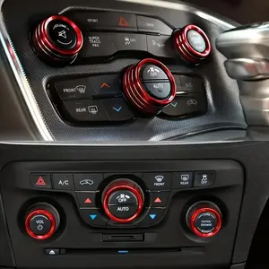 3-Piece Perfect Fit Metal Trim - Red Sporty Interior for Dodge Challenger