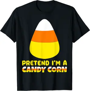Funny Pretend I'm A Candy Corn Costume T-Shirt - Alaishasmith Shop 27B09G6F836Y