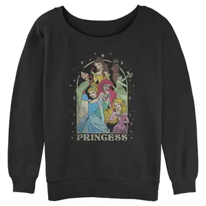 Junior's Disney Princess Arch Sweatshirt