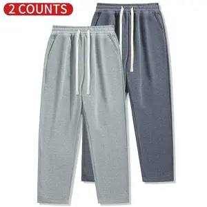 Men's regular fit solid color drawstring waist sports pants, autumn and winter casual pocket design pants, casual comfortable loose fit autumn and winter versatile pants, men's bottoms for everyday wear, loose fit.