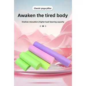 Glossy Solid Yoga Fitness Smooth Roller Yoga Supplies Muscle Relaxer Column Solid